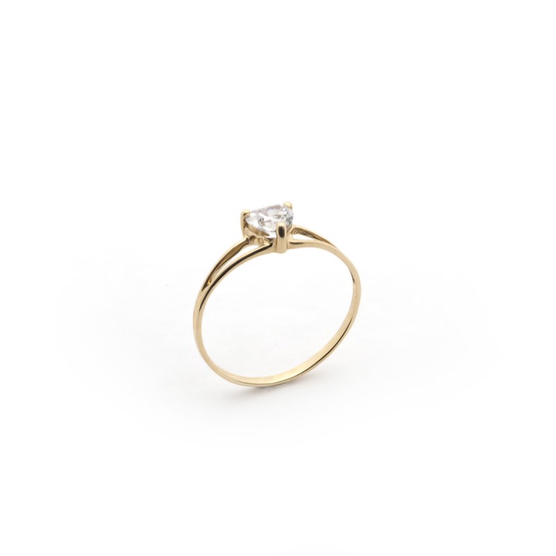 Bague cœur femme Carador Or 375/000 et Oxyde de zirconium