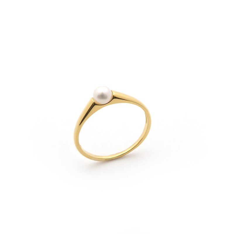 Bague femme carador Or jaune 375/000 et perle