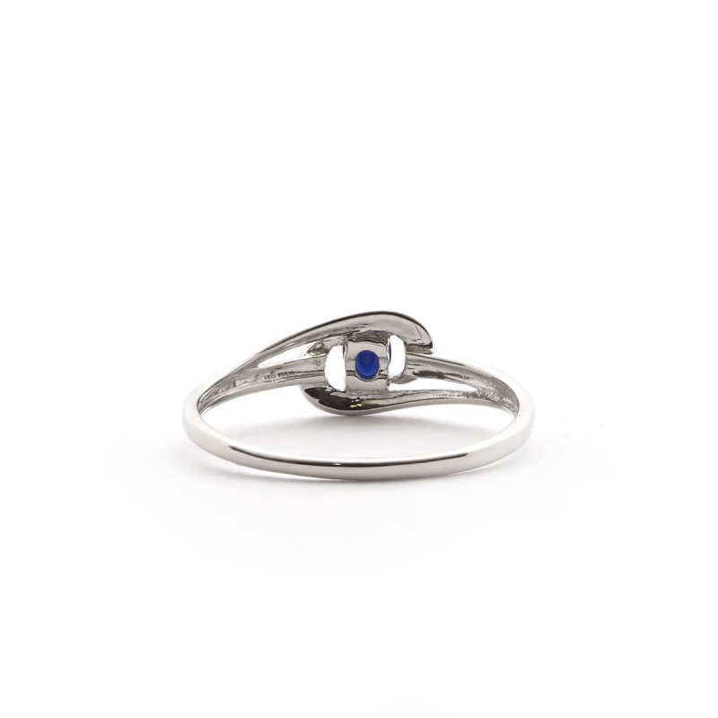 Bague Carador fantaisie Saphir et Or blanc 375/000