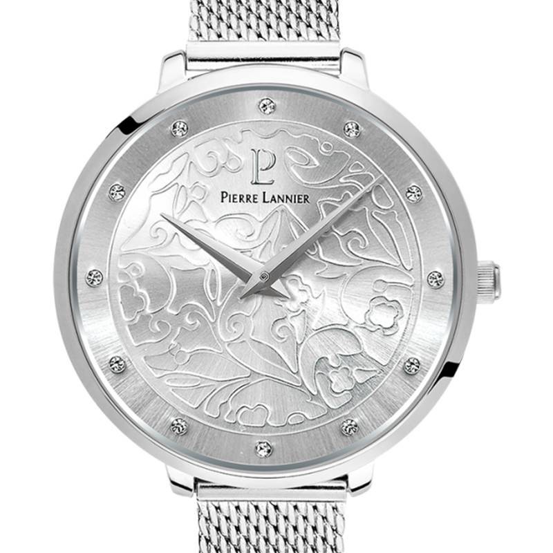 Montre Femme Pierre Lannier Collection Eolia en acier Gris/Argenté