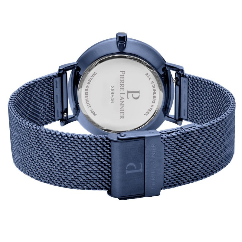Montre Homme Pierre Lannier Bracelet en Acier Bleu Collection ECHO