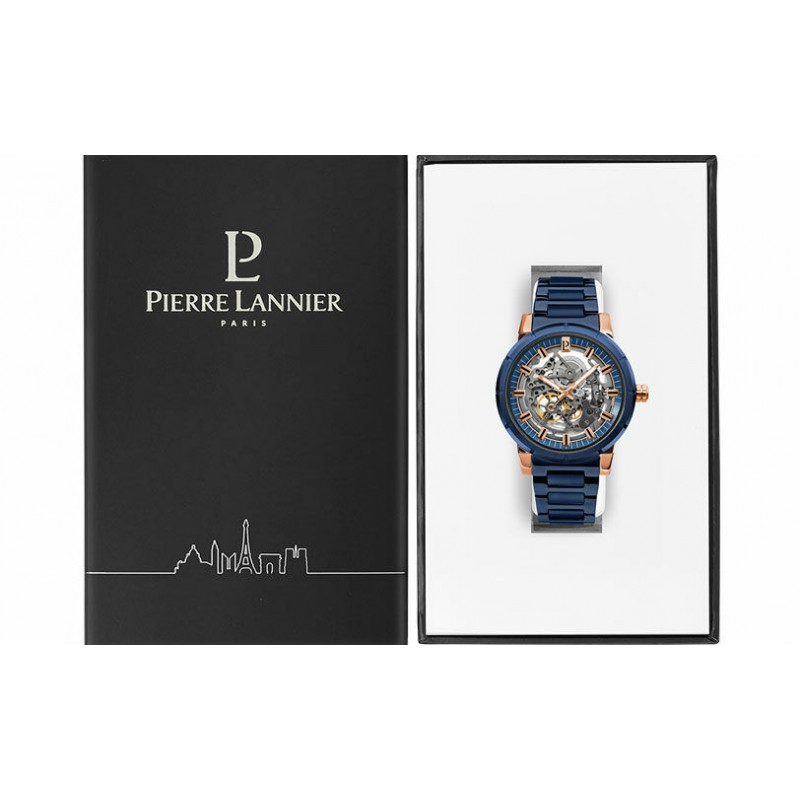 Montre Homme Pierre Lannier AUTOMATIC Cadran Bleu