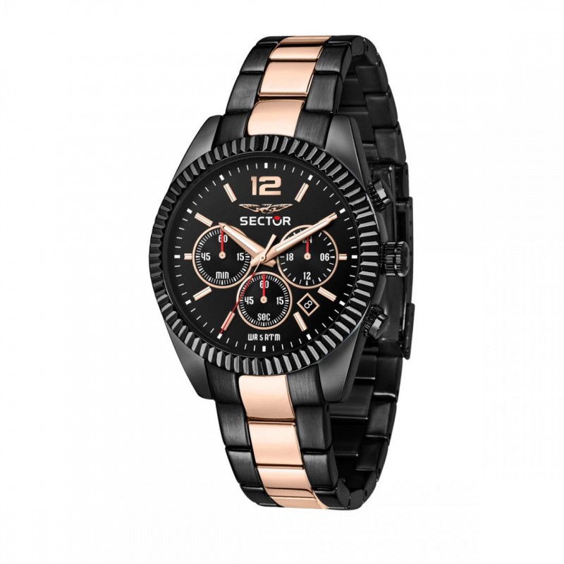 Montre Homme Sector Bracelet en Acier Noir