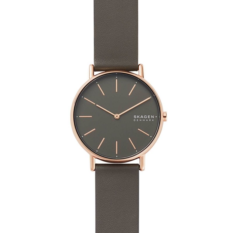 Montre Femme Skagen en Cuir Gris