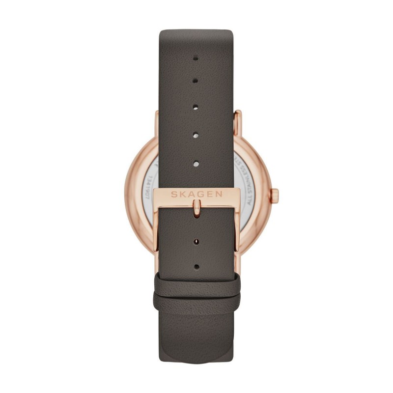 Montre Femme Skagen en Cuir Gris