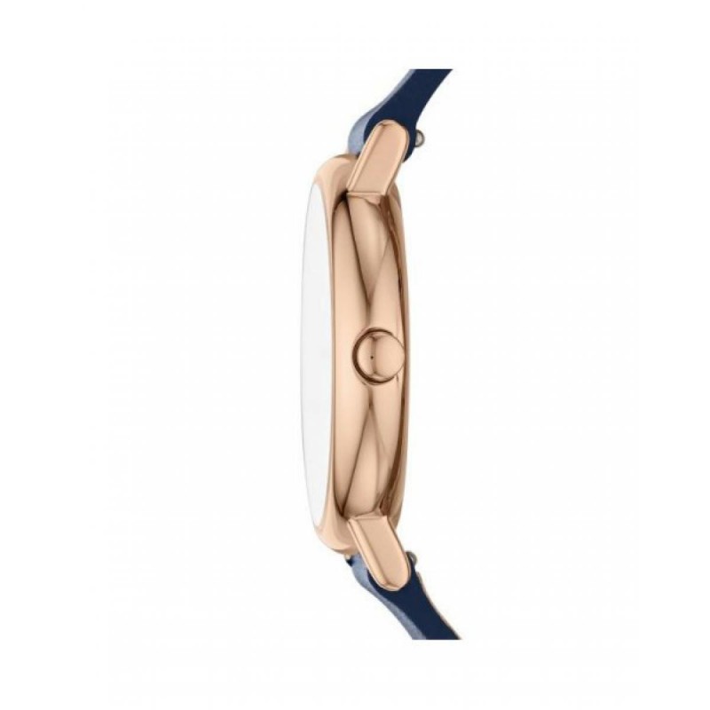 Montre Skagen Femme Collection SIGNATUR Bracelet en Cuir Bleu