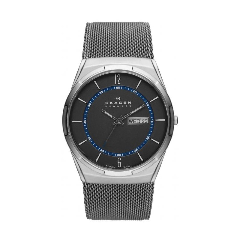 Montre Skagen Argenté Ronde pour Hommes