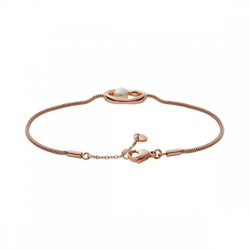 Bracelet Femme Skagen en Acier Doré Rose
