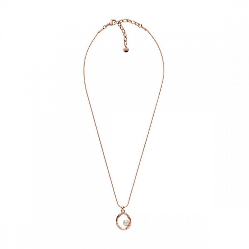 Collier femme Skagen en Acier Doré Rose