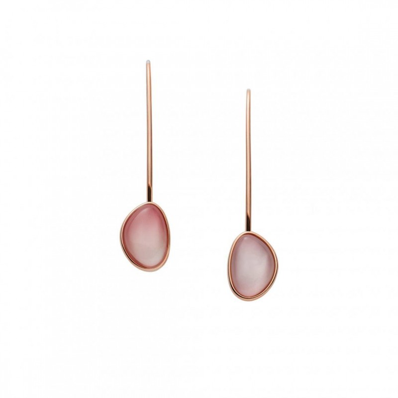 Boucles d'oreilles Femme Skagen en Acier Doré Rose
