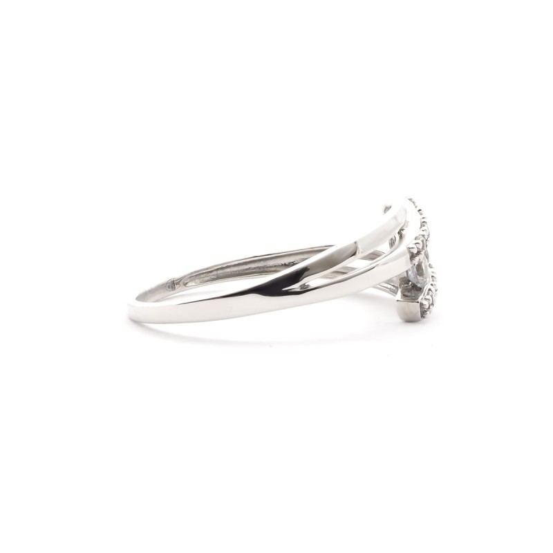 Bague  fantaisie Carador en or blanc 375/000 et oxydes de zirconium