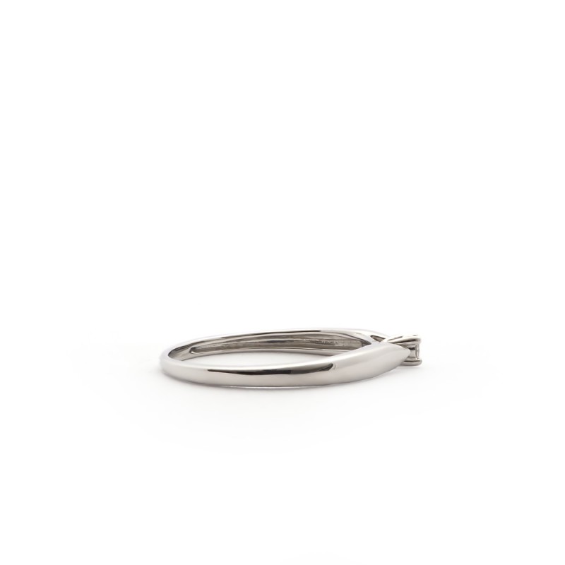 Bague Solitaire Carador Or blanc 375/000 et diamant 0,03 cts