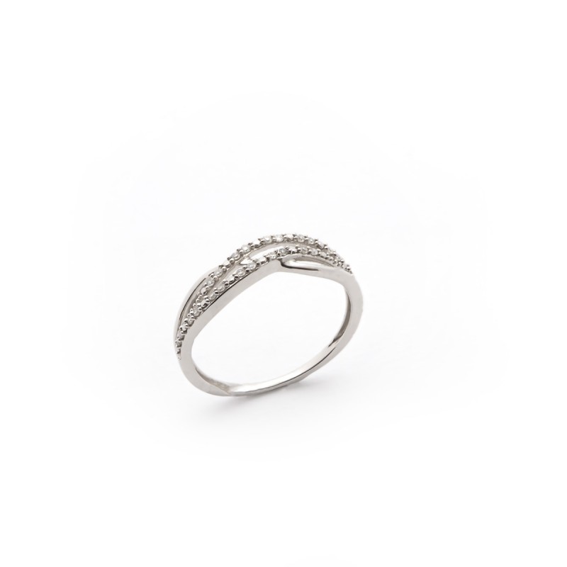 Bague Carador Femme en Or Blanc 375/000 et diamants
