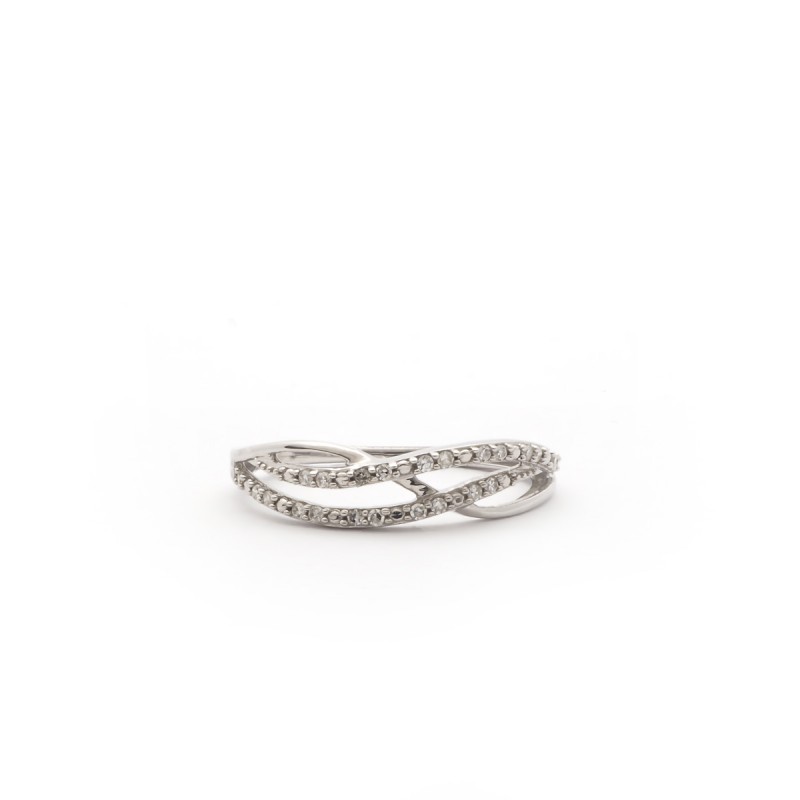 Bague Carador Femme en Or Blanc 375/000 et diamants