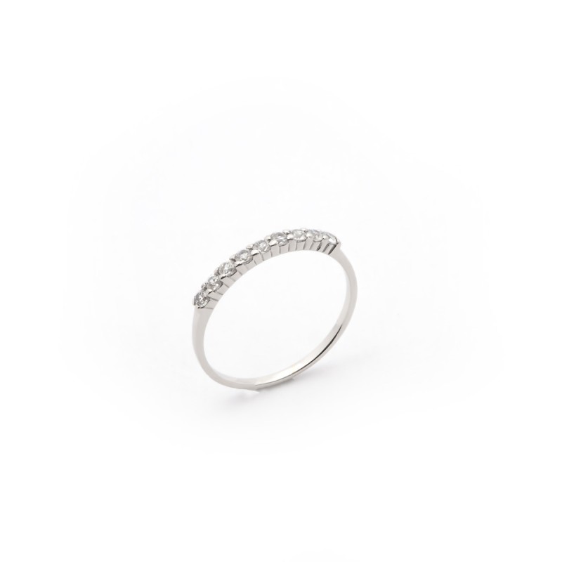 Bague Carador femme en Or Blanc 375/000 et oxyde de zirconium