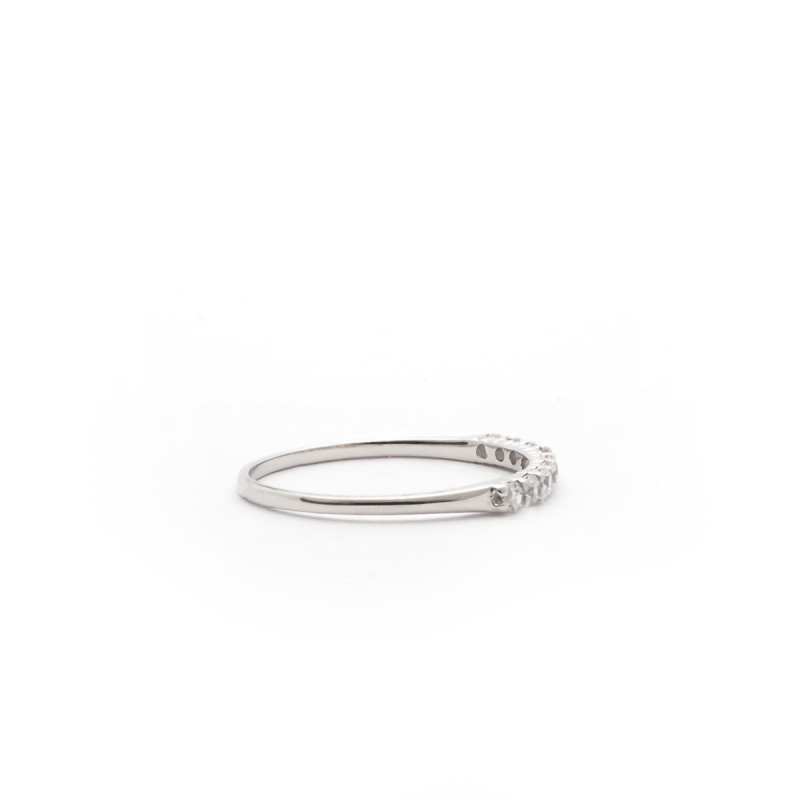 Bague Carador femme en Or Blanc 375/000 et oxyde de zirconium
