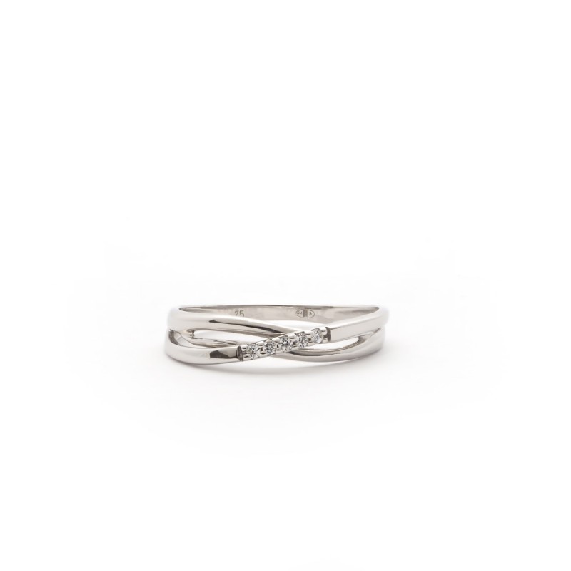 Bague Carador femme en Or Blanc 375/000 et oxyde de zirconium