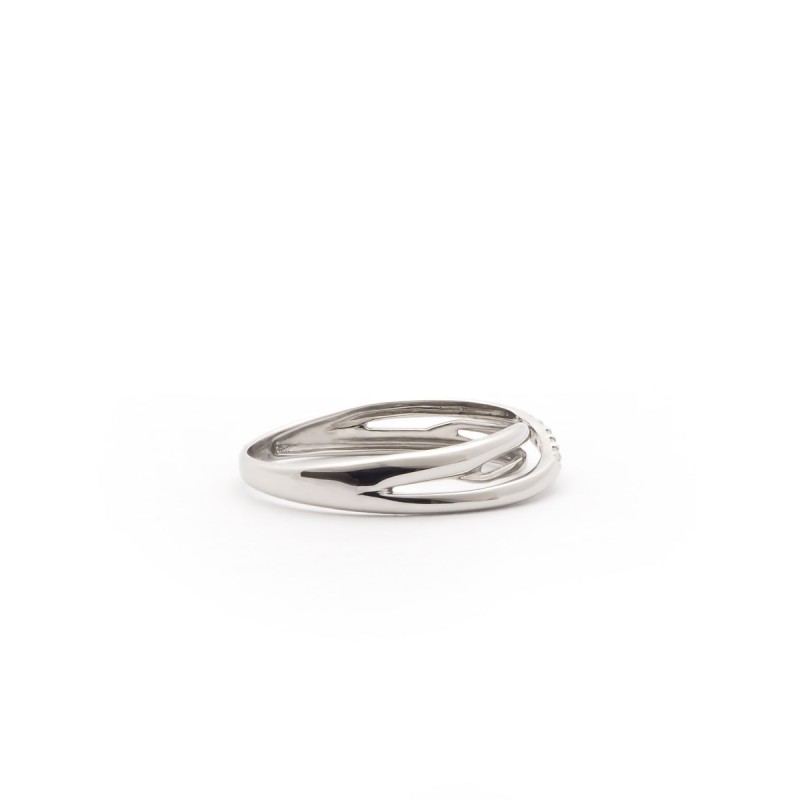 Bague Carador femme en Or Blanc 375/000 et oxyde de zirconium