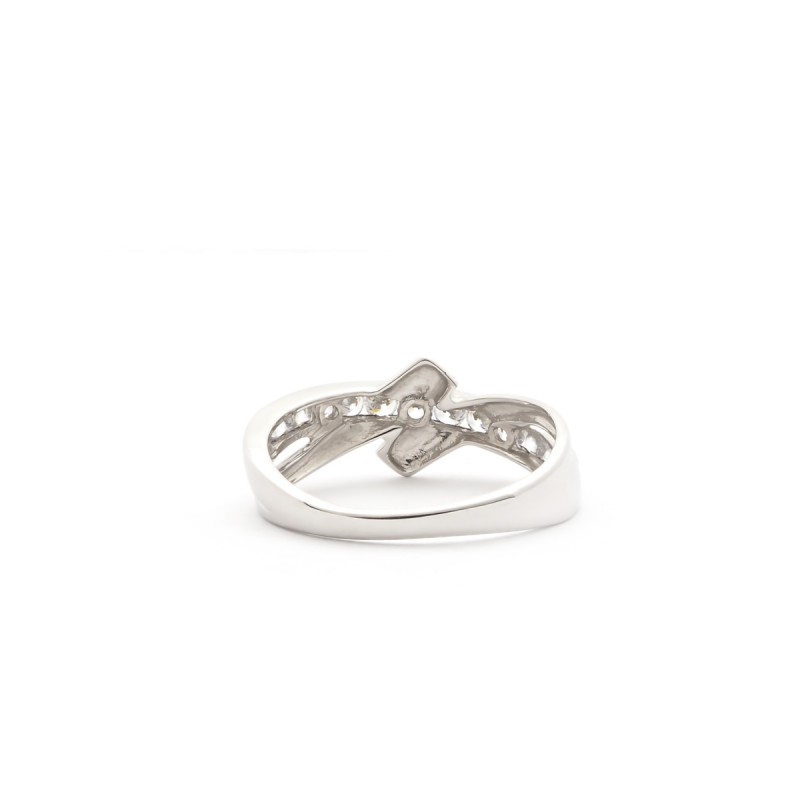 Bague Carador femme en Or Blanc 375/000 et oxyde de zirconium