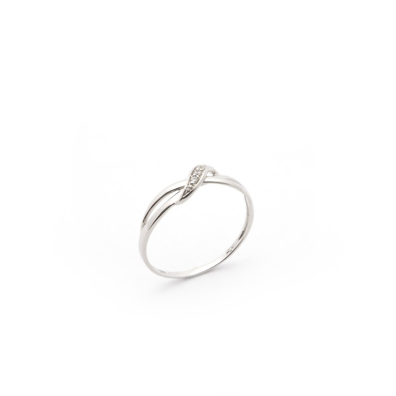 Bague Carador femme en Or Blanc 375/000 et oxyde de zirconium