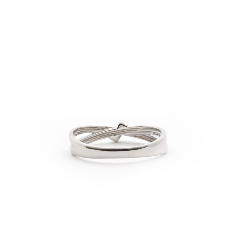 Bague Carador femme en Or Blanc 375/000 et oxyde de zirconium