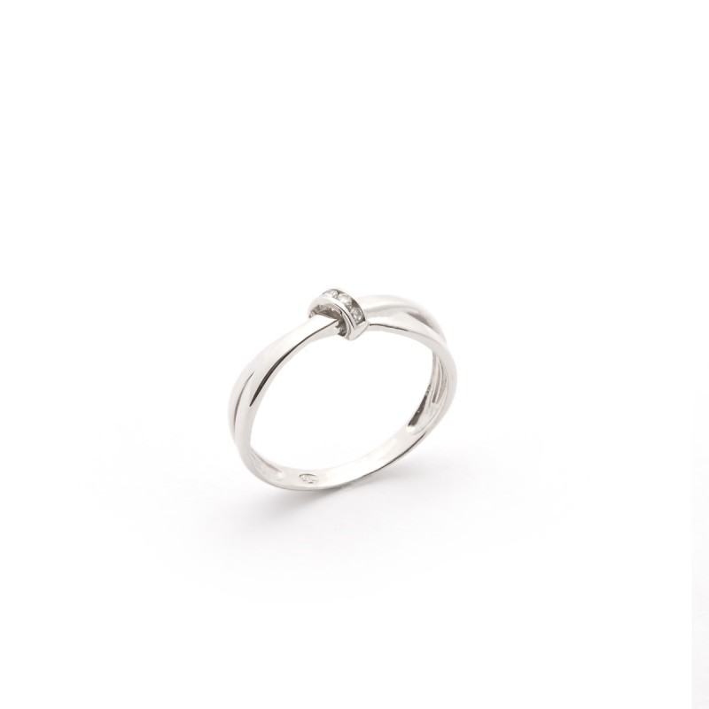Bague Carador femme en Or Blanc 375/000 et oxyde de zirconium