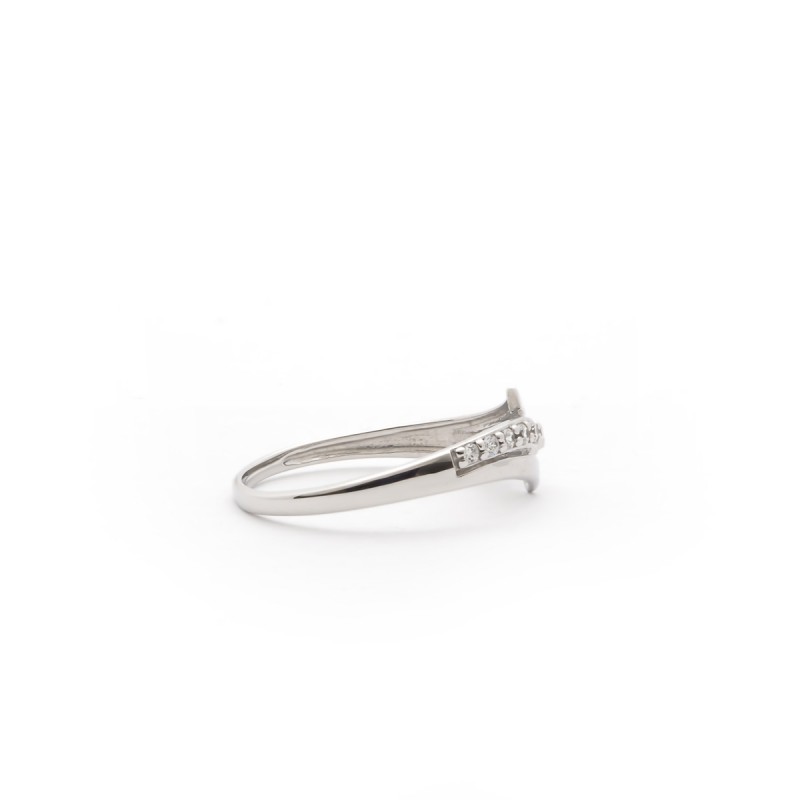 Bague Carador femme en Or Blanc 375/000 et oxyde de zirconium
