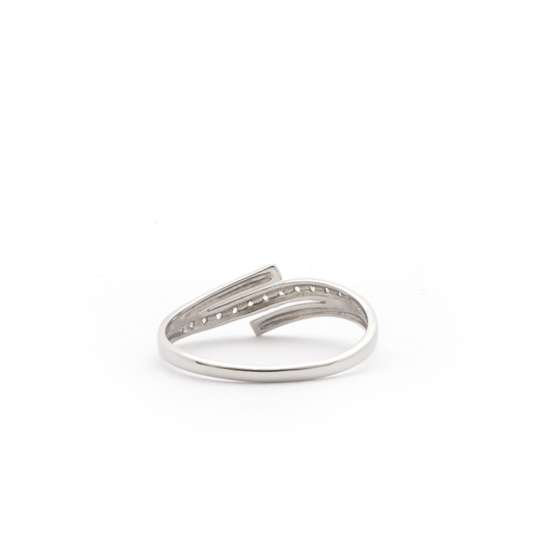 Bague Carador femme en Or Blanc 375/000 et oxyde de zirconium