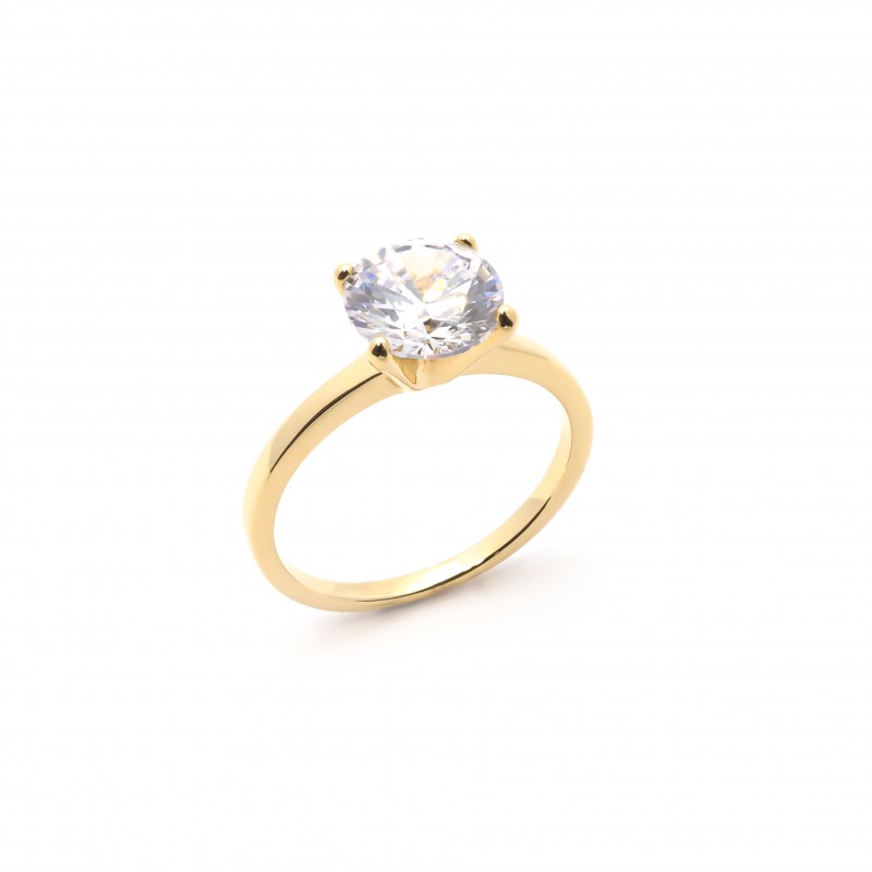 Solitaire Carador Plaqué or Jaune