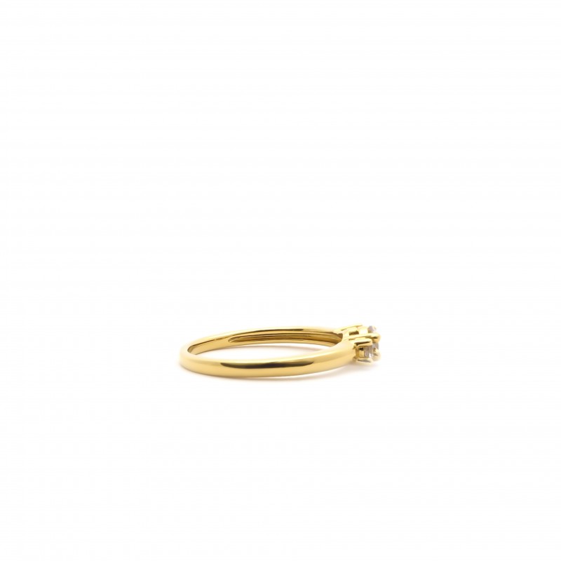 Bague femme Carador en plaqué or et oxyde de zirconium