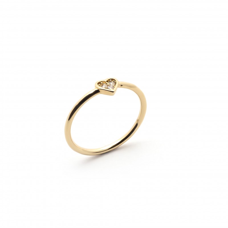 Bague Carador Coeur plaqué or