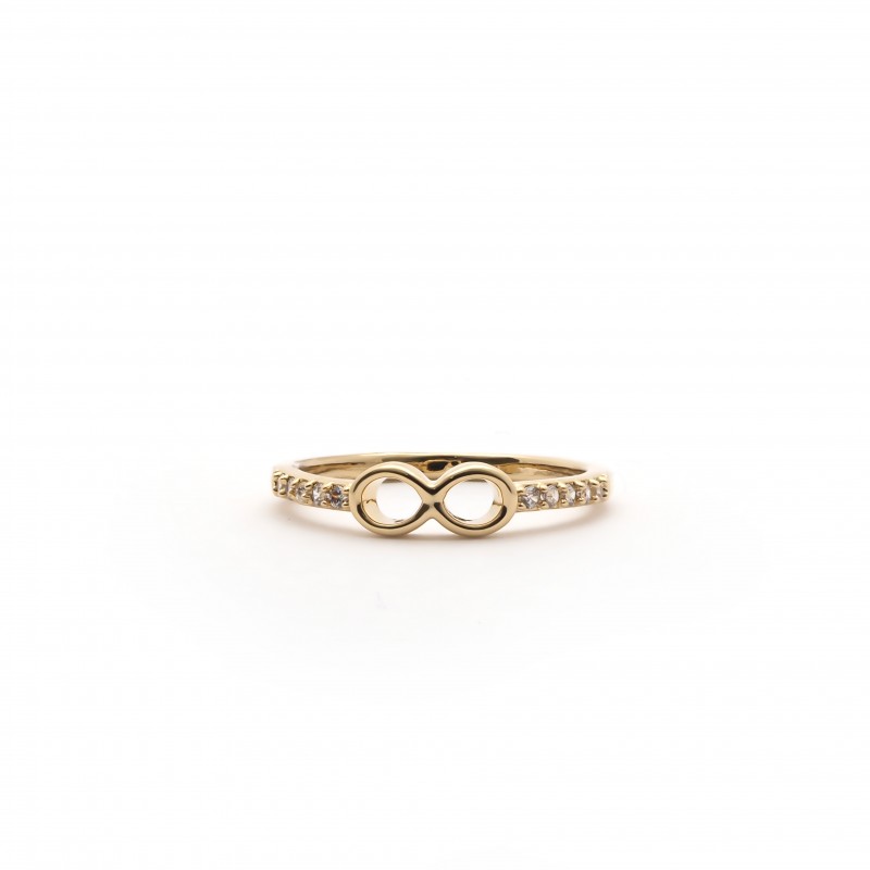 Bague Carador fille plaqué or motif infini