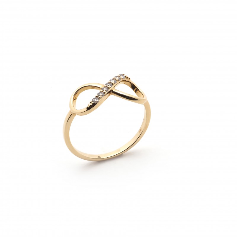 Bague Femme en Plaqué Or et Oxyde de Zirconium