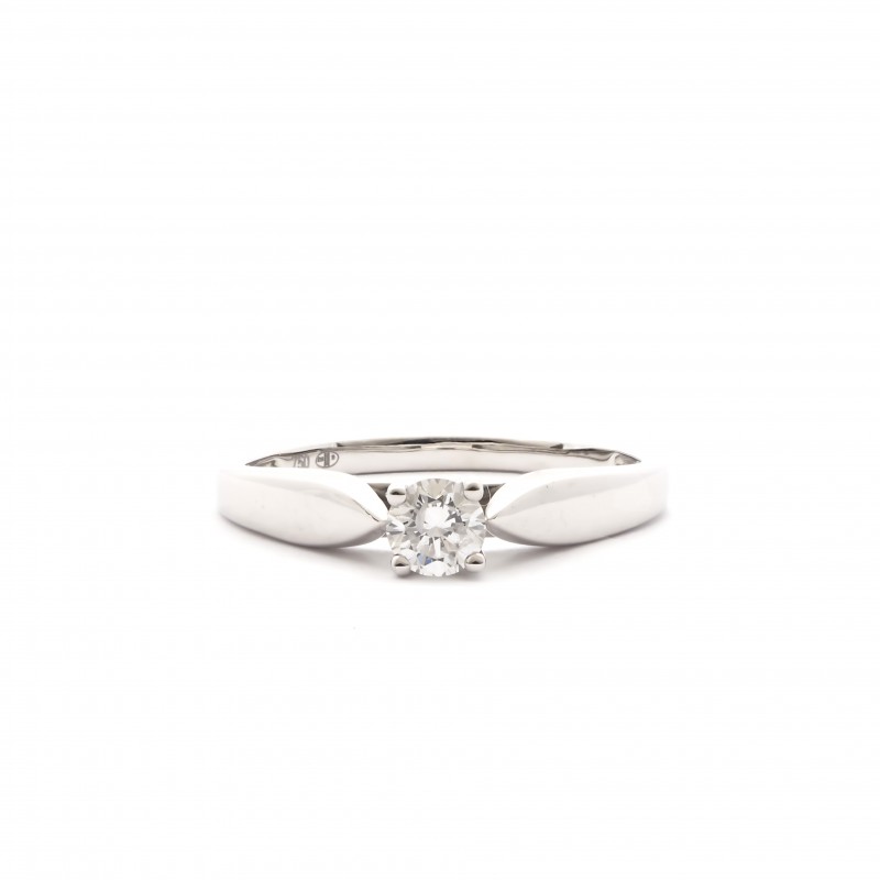 Bague Carador Or blanc 750/000 et Diamant 0.3 cts