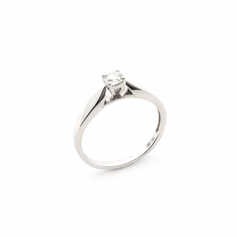 Bague Carador Or blanc 750/000 et Diamant 0.3 cts