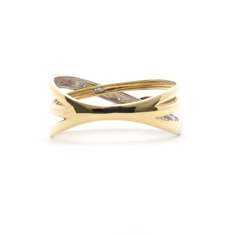 Bague en or 750/000 et diamants 0.44 carats