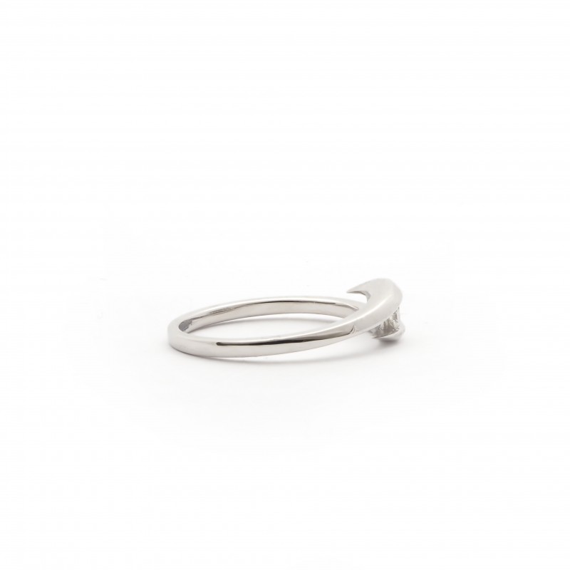 Bague Trilogie Carador en or blanc 750/000 et diamant