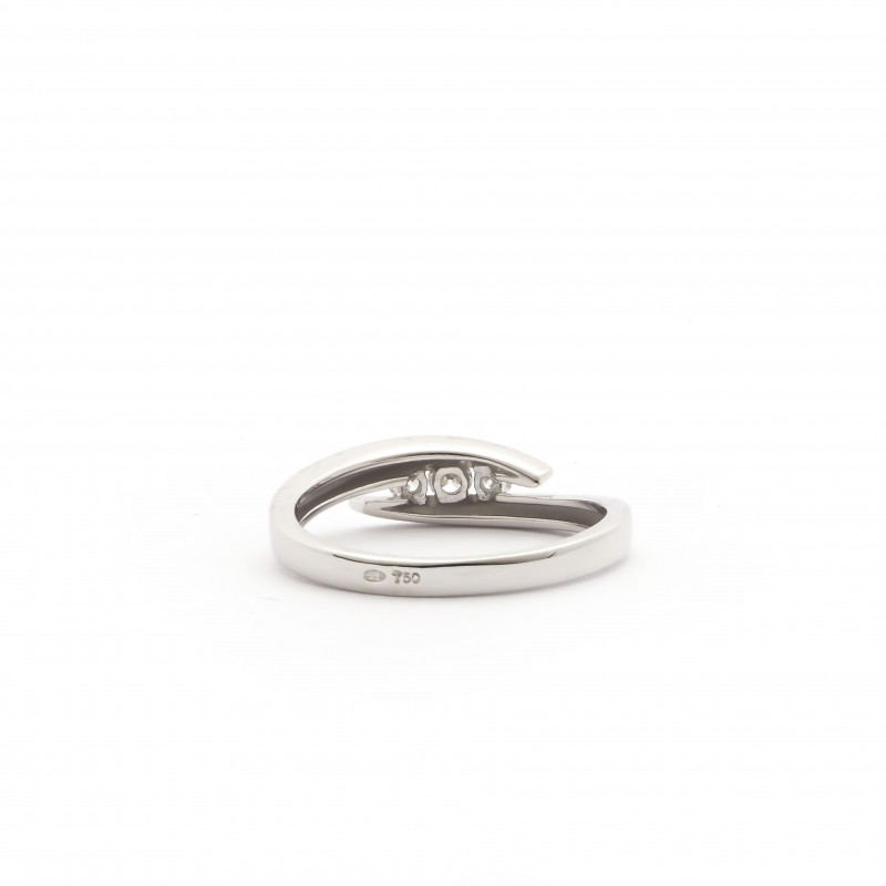 Bague Trilogie exquise Carador en or 750/000 et Diamants