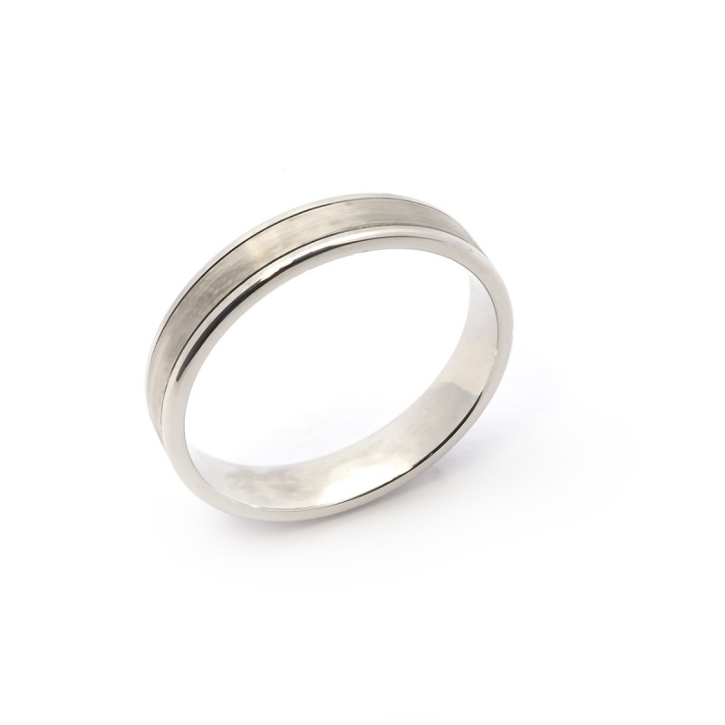 Alliance fantaisie or blanc