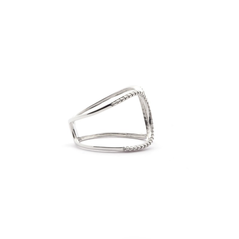 Bague Atelier 17 Pure or blanc 375/000 et diamants