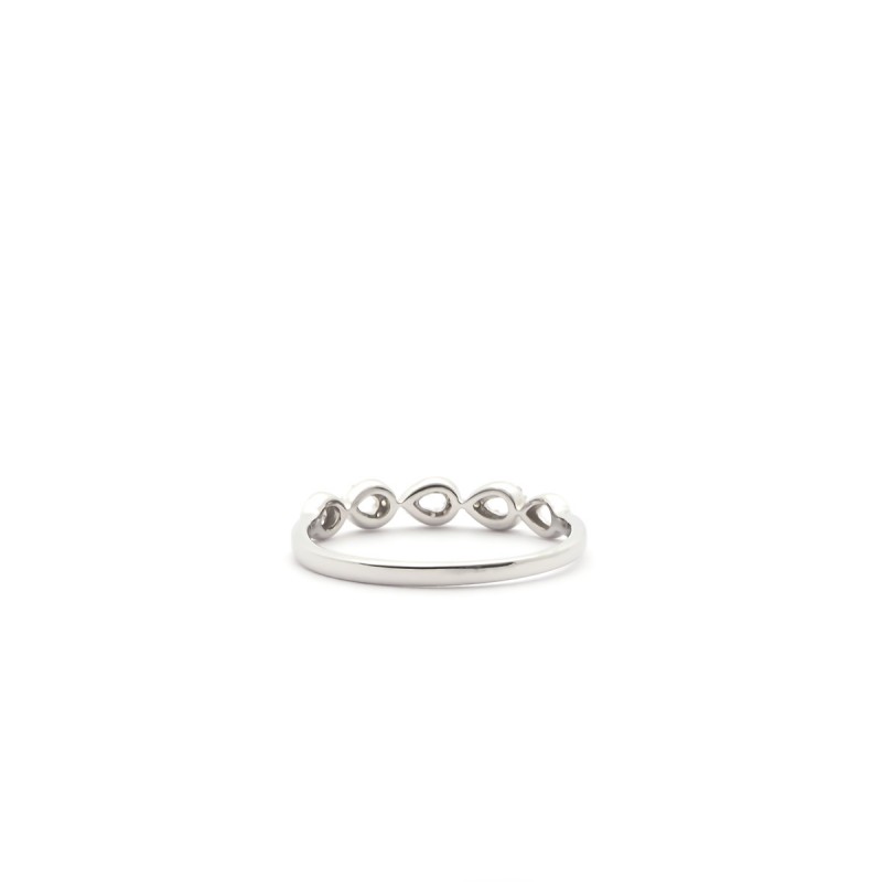 Bague Femme Atelier 17 Pétale multiple or blanc 375/000 et diamants