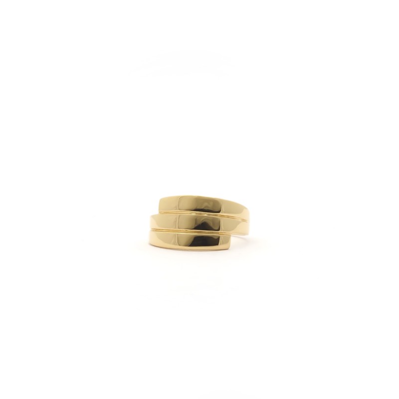 Bague large CARADOR or jaune 750/000