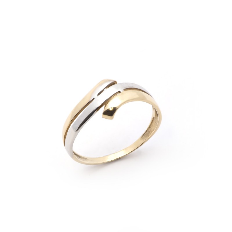 Bague bicolore en or 375/000