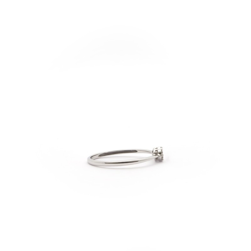 Bague Carador solitaire diamant serti pression en or 750/000