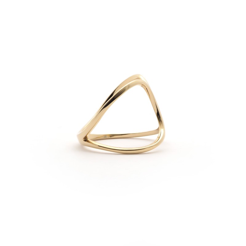 Bague Carador forme papillon plaqué or