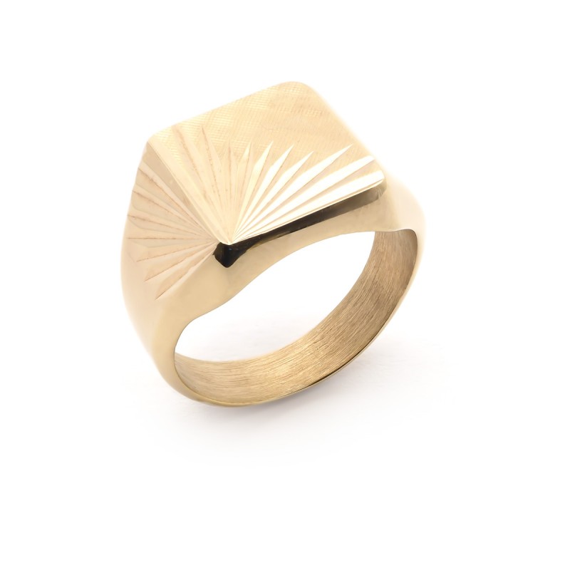 Chevalière Homme en Plaqué Or