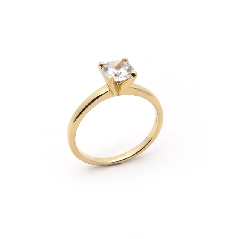 Solitaire Carador Plaqué or Jaune