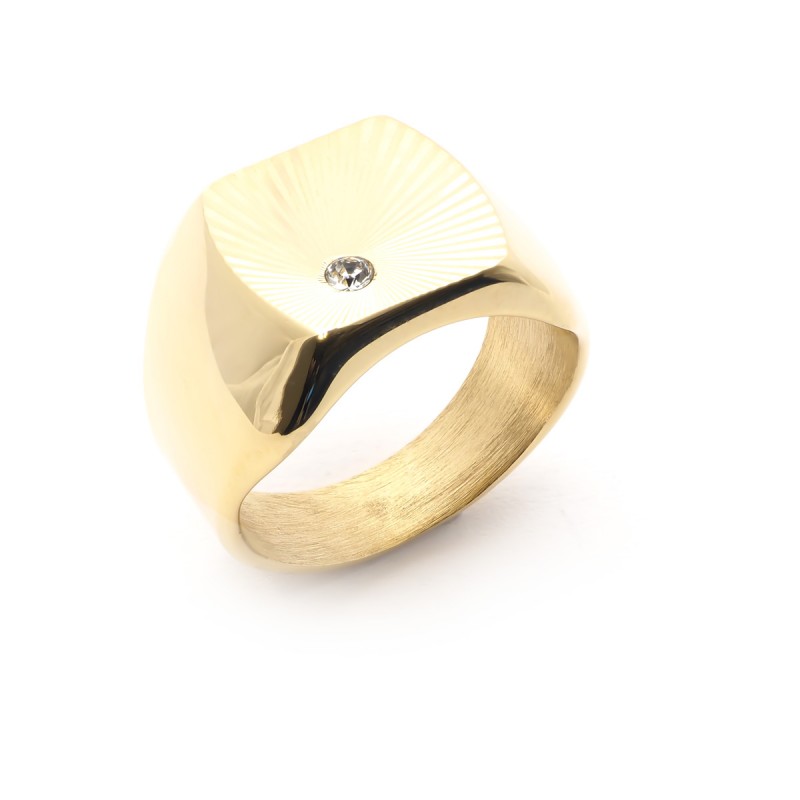 Chevalière Homme en Plaqué Or