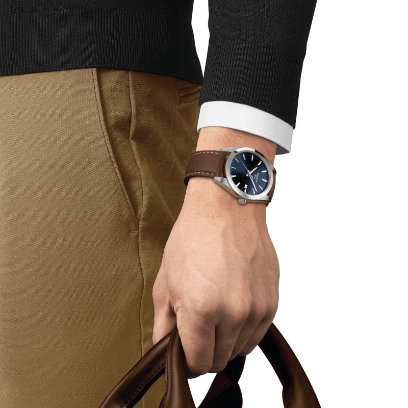 Montre Homme Tissot GENTLEMAN Bracelet en Cuir