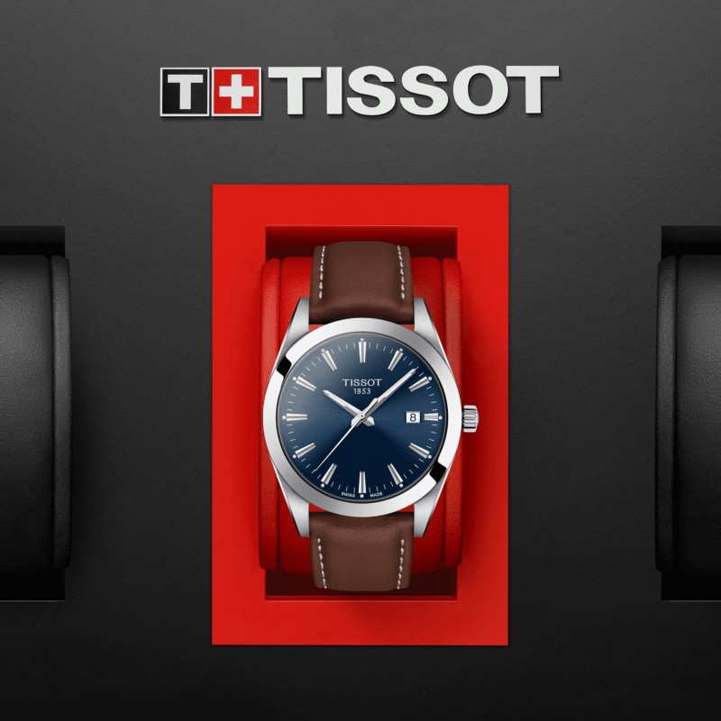 Montre Homme Tissot GENTLEMAN Bracelet en Cuir